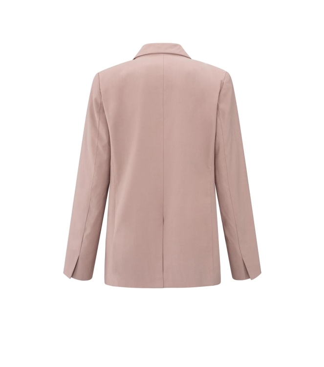 Yaya Woven loose fit blazer with sa 99984 Soft mauve pink