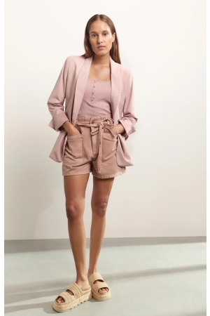 Yaya Woven loose fit blazer with sa 99984 Soft mauve pink