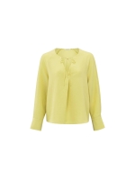 Yaya V-neck top w. straps 20626 lemon grass yellow