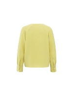 Yaya V-neck top w. straps 20626 lemon grass yellow
