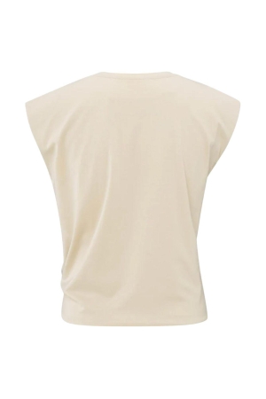 Yaya Sleeveless top with knot 20908 Summer sand