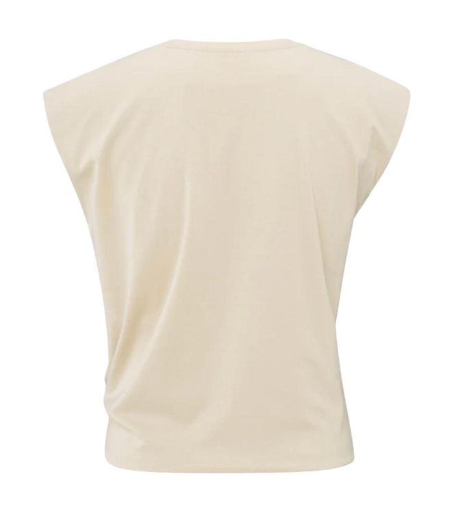 Yaya Sleeveless top with knot 20908 Summer sand
