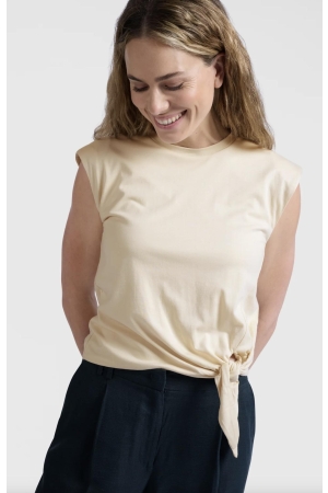 Yaya Sleeveless top with knot 20908 Summer sand