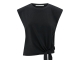 Yaya Sleeveless top with knot 99989 Washed black