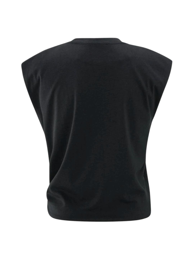 Yaya Sleeveless top with knot 99989 Washed black