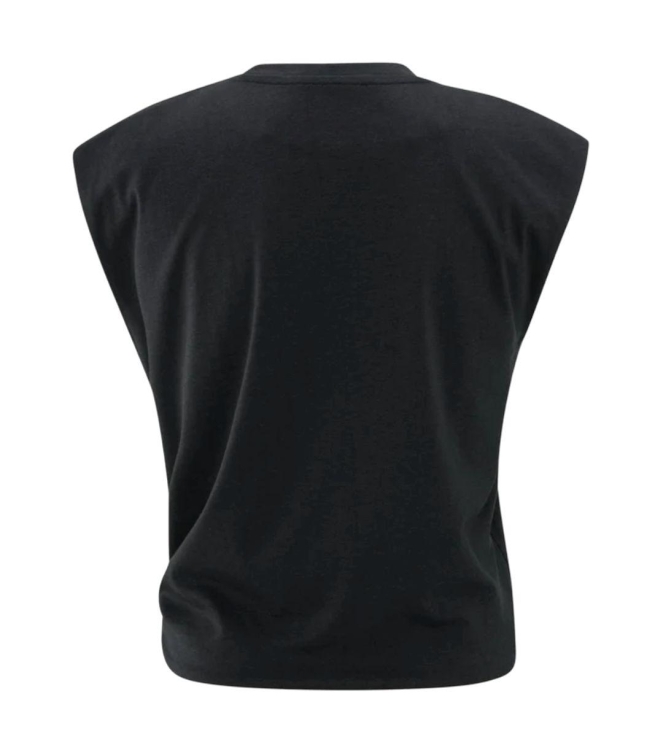 Yaya Sleeveless top with knot 99989 Washed black