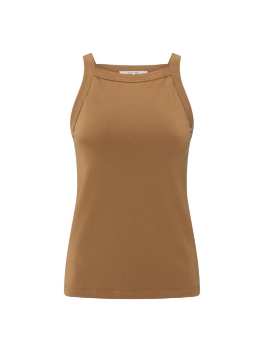 Yaya Sleeveless top with straight n 71044 Chipmunk brown