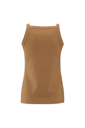 Yaya Sleeveless top with straight n 71044 Chipmunk brown