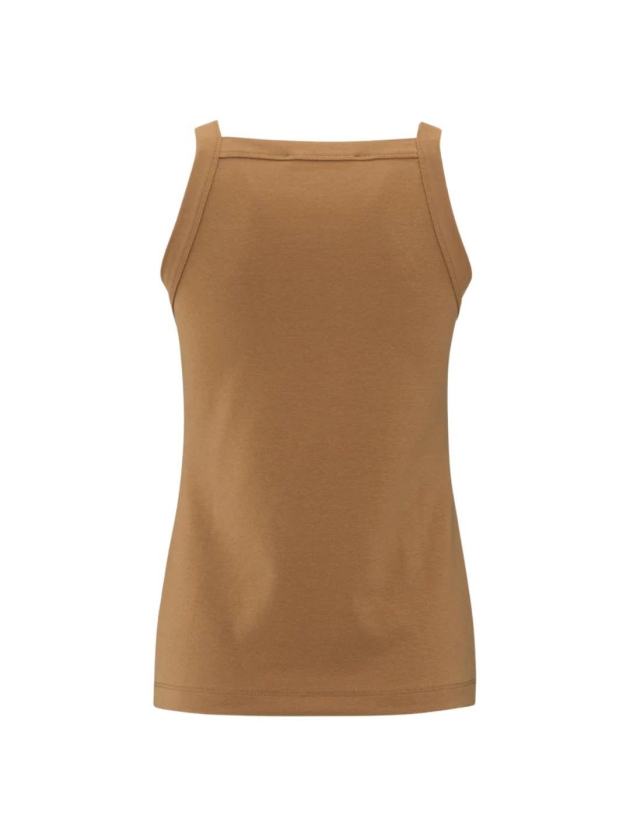 Yaya Sleeveless top with straight n 71044 Chipmunk brown