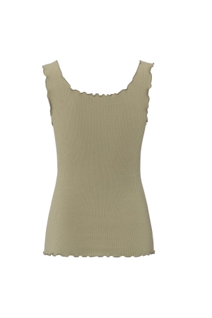 Yaya Singlet with frilled seams 99980 Soft green