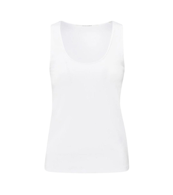 Yaya Rib singlet with shiny binding 00000 Pure white