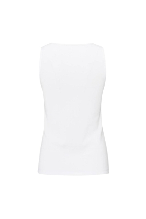 Yaya Rib singlet with shiny binding 00000 Pure white