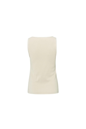 Yaya Rib singlet with shiny binding 20908 Summer sand