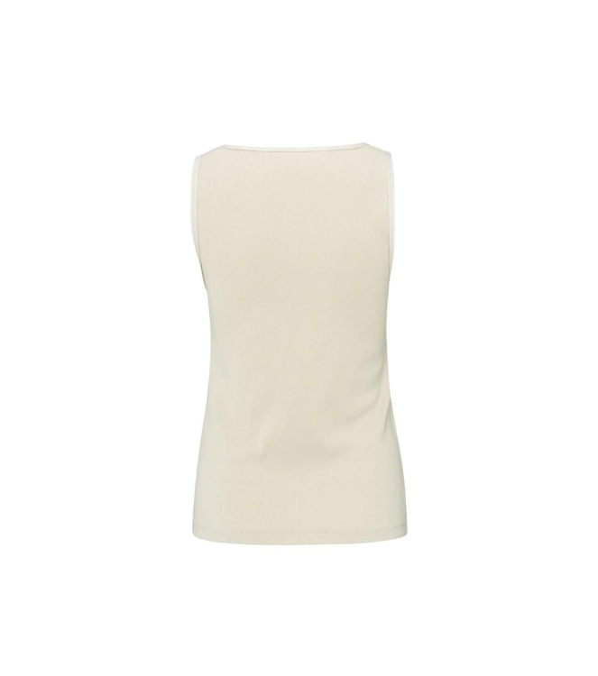 Yaya Rib singlet with shiny binding 20908 Summer sand