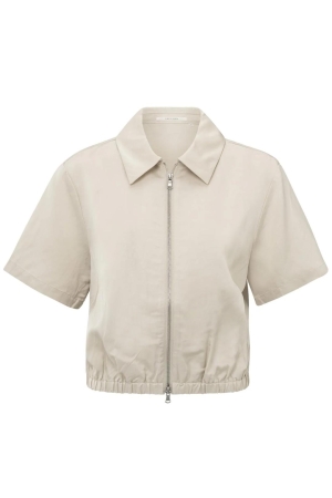 Yaya Satin shortsleeve jacket 20908 Summer sand
