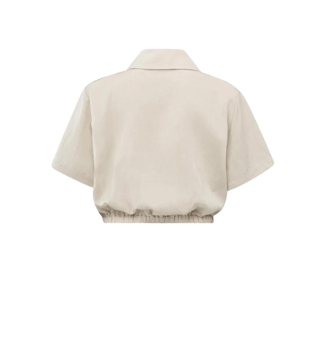 Yaya Satin shortsleeve jacket 20908 Summer sand