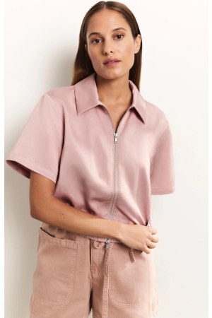 Yaya Satin shortsleeve jacket 99984 Soft mauve pink