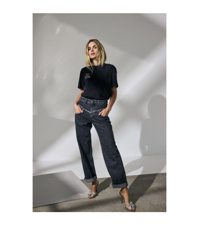 Co Couture SkylarCC stone wide ll jeans 96 Black