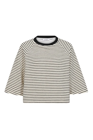 Co Couture ErinCC strtipe tee 40096 White/black