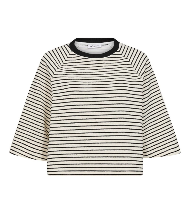 Co Couture ErinCC strtipe tee 40096 White/black