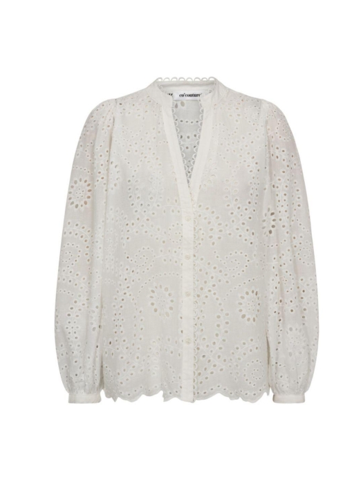 Co Couture GiselleCC anglaise v-shirt 4000 White
