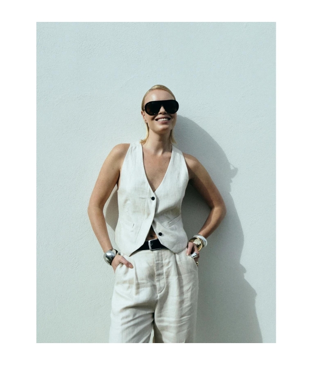 Copenhagen Muse Gilet 9888 Jet stream Mel