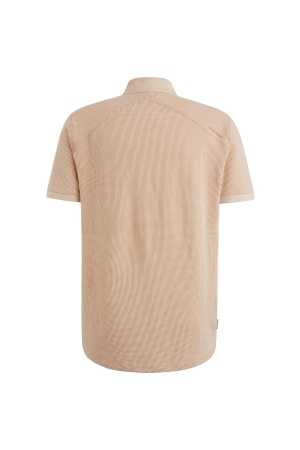 Cast Iron Short sleeve r-neck two tone waffl 7106 Cream tan