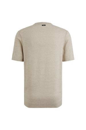 Vanguard Short sleeve r-neck cotton linen b 7074 Silver lining