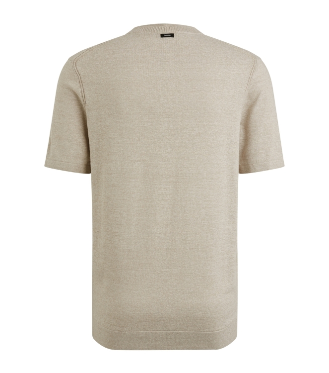 Vanguard Short sleeve r-neck cotton linen b 7074 Silver lining