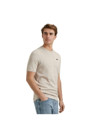Vanguard Short sleeve r-neck cotton linen b 7074 Silver lining