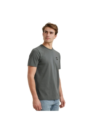 Vanguard Short sleeve r-neck cotton elastan 9076 Dark slate