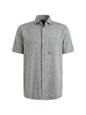 Vanguard Short Sleeve Shirt Linen Cotton bl 9076 Dark slate