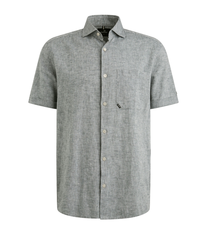 Vanguard Short Sleeve Shirt Linen Cotton bl 9076 Dark slate