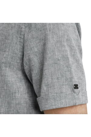 Vanguard Short Sleeve Shirt Linen Cotton bl 9076 Dark slate