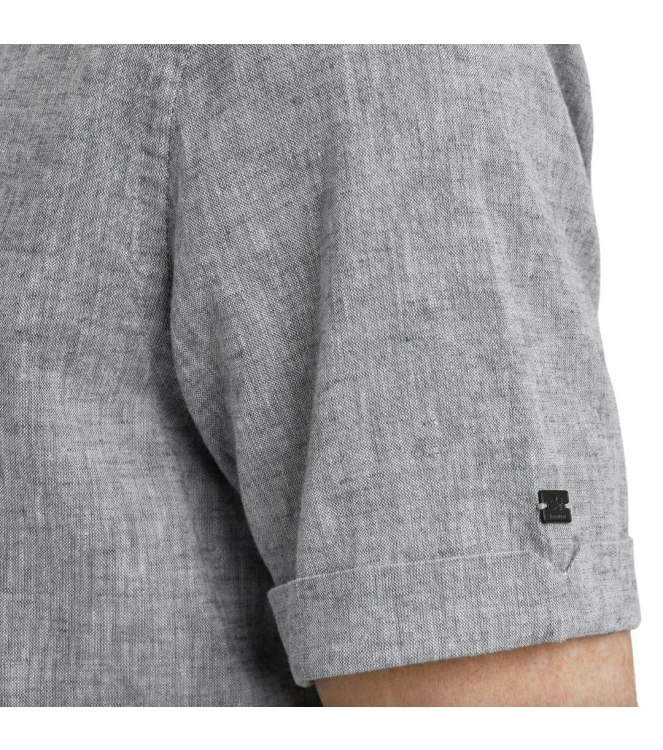 Vanguard Short Sleeve Shirt Linen Cotton bl 9076 Dark slate