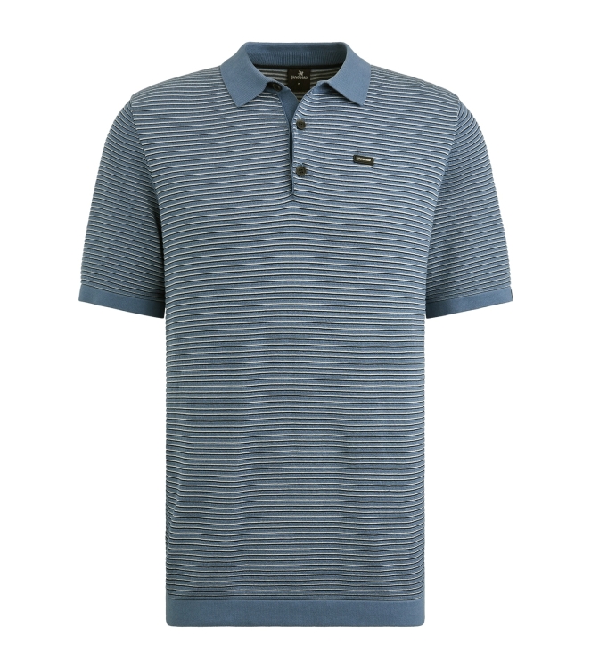 Vanguard Short sleeve polo cotton modal 5046 Moonlight blue
