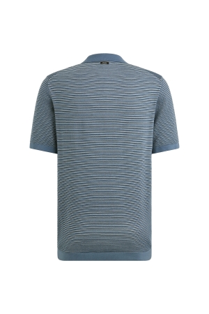 Vanguard Short sleeve polo cotton modal 5046 Moonlight blue