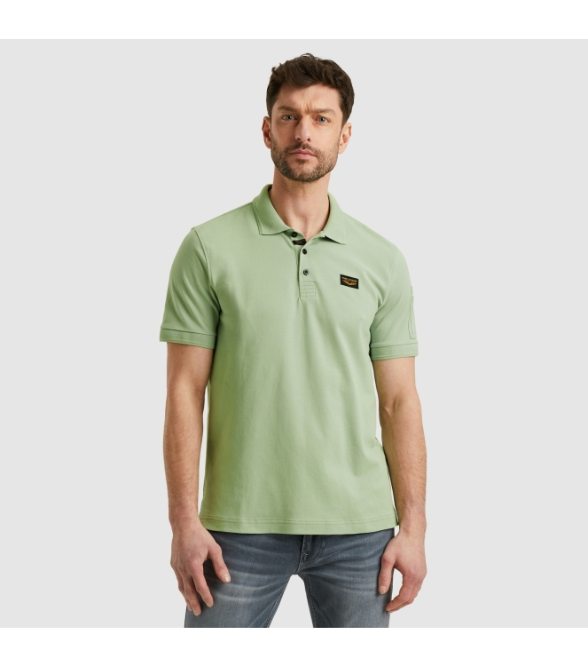 PME Legend Short sleeve polo trackway polo 6258 Quiet green