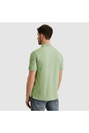 PME Legend Short sleeve polo trackway polo 6258 Quiet green