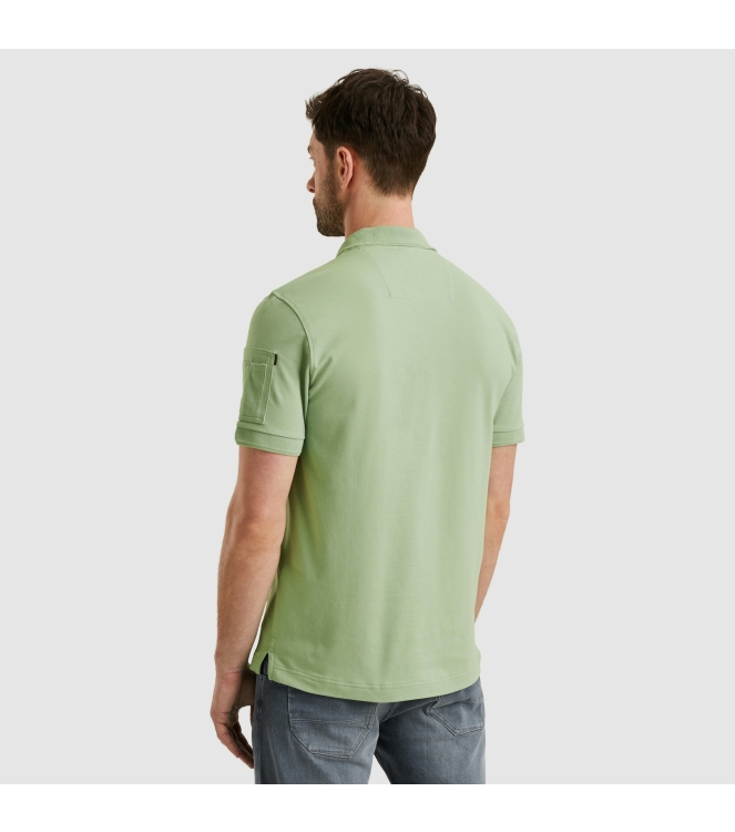 PME Legend Short sleeve polo trackway polo 6258 Quiet green