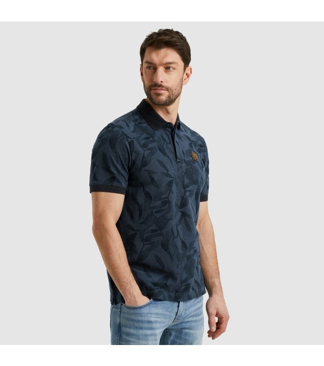 PME Legend Short sleeve polo two tone pique p 5281 Salute