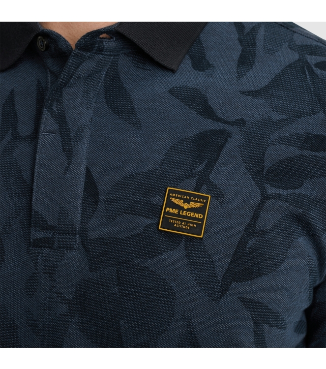 PME Legend Short sleeve polo two tone pique p 5281 Salute