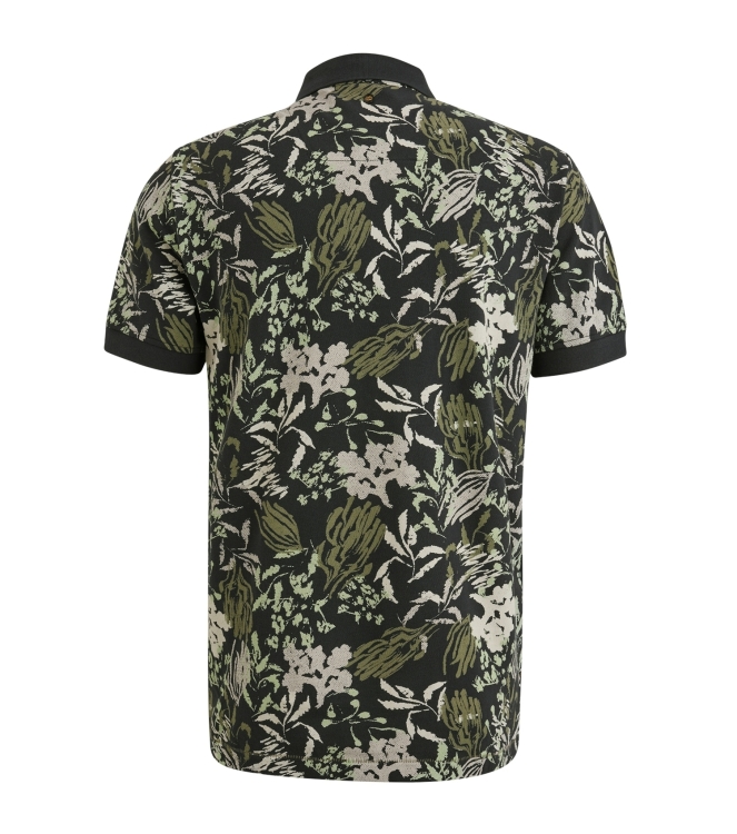 PME Legend Short sleeve polo printed fine piq 5281 Salute