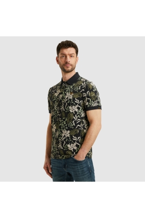 PME Legend Short sleeve polo printed fine piq 5281 Salute