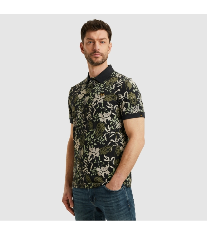 PME Legend Short sleeve polo printed fine piq 5281 Salute
