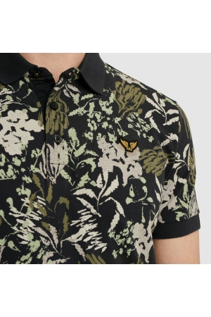 PME Legend Short sleeve polo printed fine piq 5281 Salute