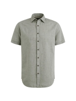 PME Legend Short Sleeve Shirt Ctn Linen 2 ton 6149 Deep Lichen Green