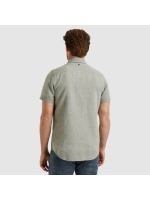 PME Legend Short Sleeve Shirt Ctn Linen 2 ton 6149 Deep Lichen Green