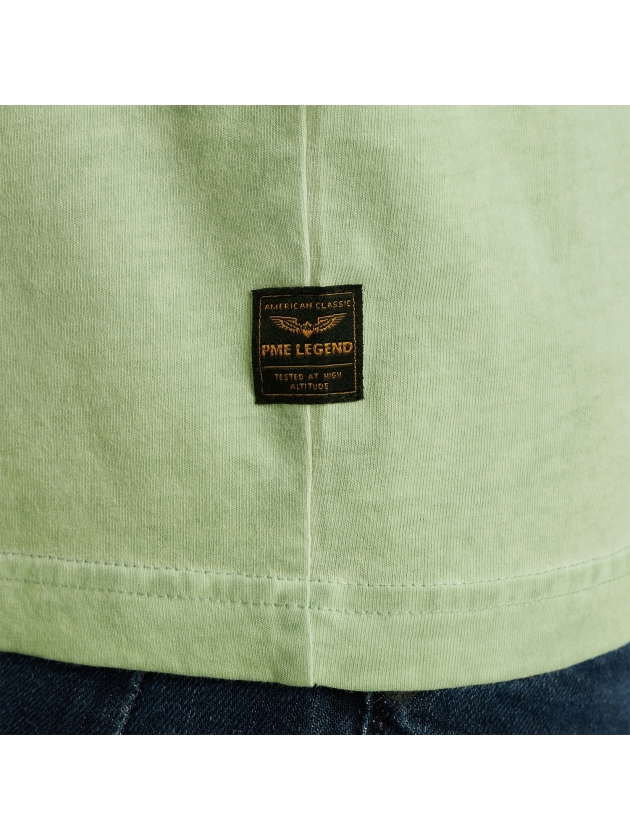 PME Legend Short sleeve r-neck single jersey 6258 Quiet green