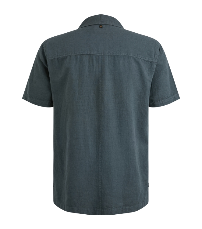 PME Legend Short Sleeve Shirt Ctn linen 9076 Dark slate